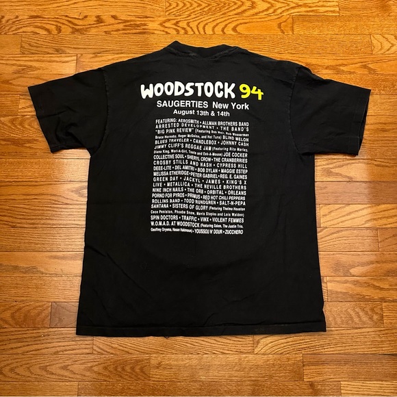 Authentic Vintage Woodstock 1994 Music Festival T shirt size XL single stitch - Picture 4 of 6